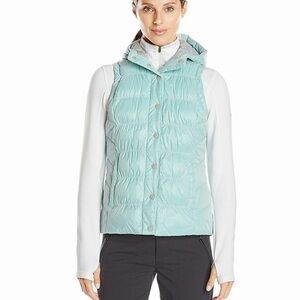 $120 NWT White Sierra Women's St. Helen's puffer Vest, Mint, Large snap button